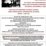 November 2, 2024 - All Souls’ Day Remembrance Mass & Wypominki (Naming)