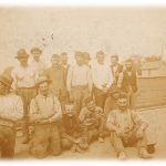 Laborers at the Hall Brick Company, located on Lonyo Street in Detroit, in 1890, where Conrad J. Clippert got his start in 1849. The photo was taken after Conrad left the company in 1875 and started out on his own